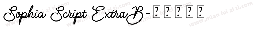 Sophia Script ExtraB字体转换